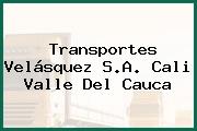 Transportes Velásquez S.A. Cali Valle Del Cauca