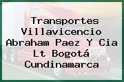 Transportes Villavicencio Abraham Paez Y Cia Lt Bogotá Cundinamarca