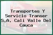 Transportes Y Servicio Transer S.A. Cali Valle Del Cauca