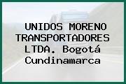 UNIDOS MORENO TRANSPORTADORES LTDA. Bogotá Cundinamarca