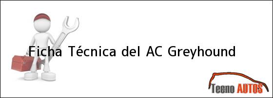 Ficha Técnica del <i>AC Greyhound</i>