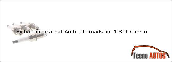 Ficha Técnica del <i>Audi TT Roadster 1.8 T Cabrio</i>