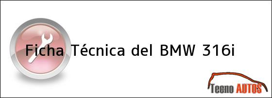 Ficha Técnica del BMW 316i