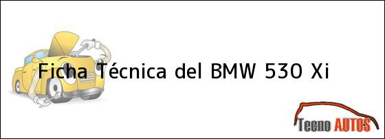 Ficha Técnica del <i>BMW 530 Xi</i>