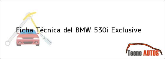 Ficha Técnica del <i>BMW 530i Exclusive</i>