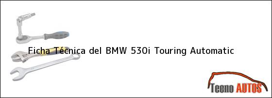 Ficha Técnica del <i>BMW 530i Touring Automatic</i>