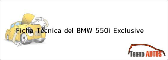 Ficha Técnica del BMW 550i Exclusive