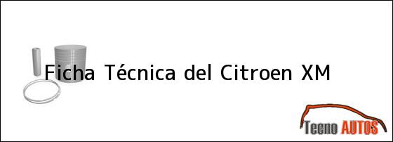 Ficha Técnica del <i>Citroen XM</i>