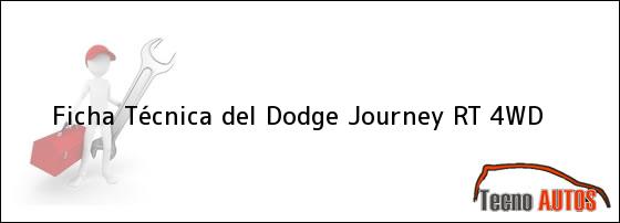 Ficha Técnica del Dodge Journey RT 4WD