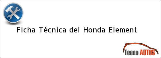 Ficha Técnica del Honda Element