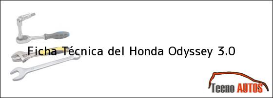 Ficha Técnica del <i>Honda Odyssey 3.0</i>