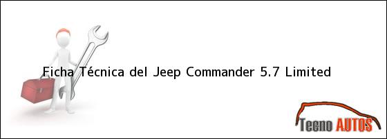 Ficha Técnica del Jeep Commander 5.7 Limited