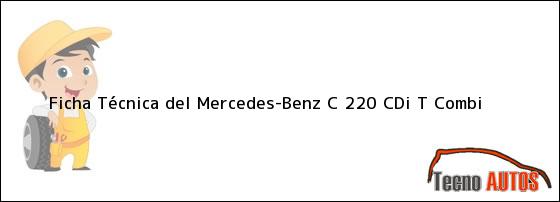 Ficha Técnica del <i>Mercedes-Benz C 220 CDi T Combi</i>