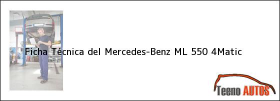 Ficha Técnica del Mercedes-Benz ML 550 4Matic