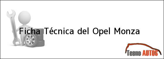 Ficha Técnica del Opel Monza