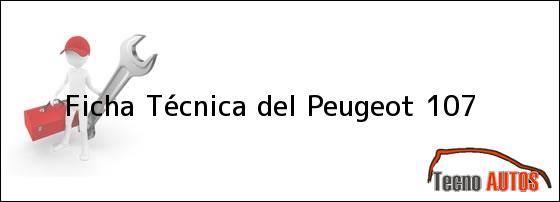 Ficha Técnica del <i>Peugeot 107</i>