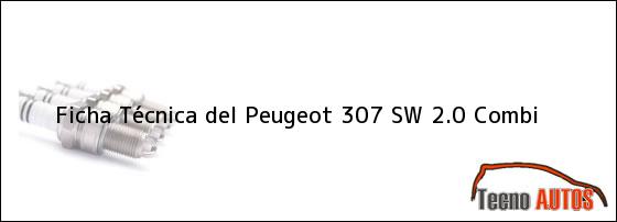 Ficha Técnica del <i>Peugeot 307 SW 2.0 Combi</i>