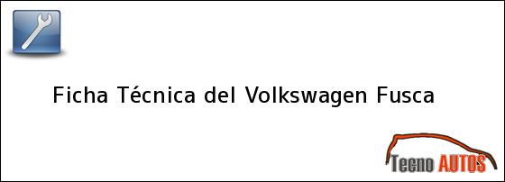 Ficha Técnica del Volkswagen Fusca
