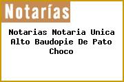 Notarias Notaria Unica Alto Baudopie De Pato Choco