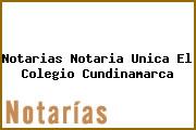 Notarias Notaria Unica El Colegio Cundinamarca