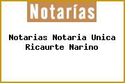 Notarias Notaria Unica Ricaurte Narino