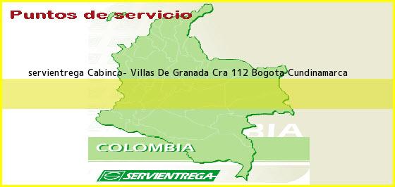 <b>servientrega Cabinco- Villas De Granada Cra 112</b> Bogota Cundinamarca