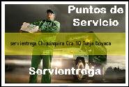 <i>servientrega Chiquinquira Cra 10</i> Tunja Boyaca