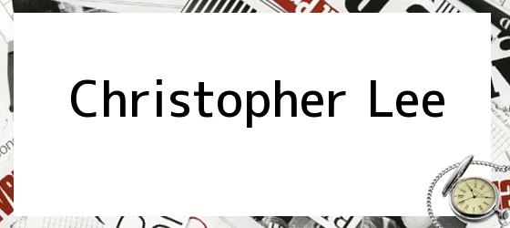 Christopher Lee