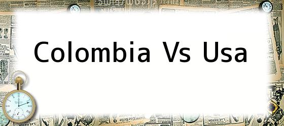 Colombia vs USA