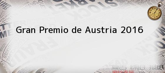Gran Premio de Austria 2016