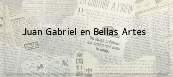 Juan Gabriel en Bellas Artes
