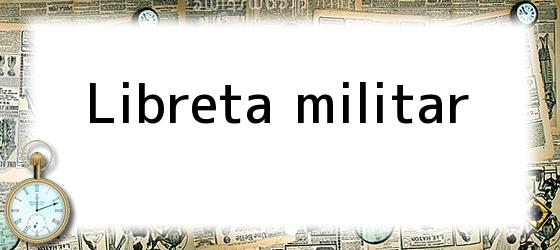 Libreta militar