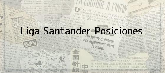 Liga Santander Posiciones