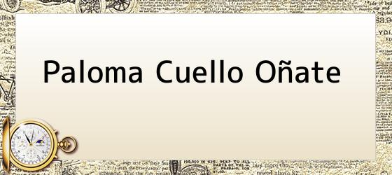 Paloma Cuello Oñate