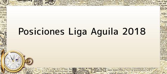 Posiciones Liga Aguila 2018