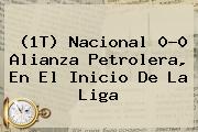 (1T) <b>Nacional</b> 0-0 Alianza Petrolera, En El Inicio De La Liga