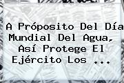 A Próposito Del <b>Día</b> Mundial Del <b>Agua</b>, Así Protege El Ejército Los ...