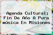 Agenda Cultural: <b>Fin De Año</b> A Pura <b>música</b> En Misiones