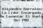 <b>Alejandra Barrales</b>: La Líder Encargada De Levantar El Vuelo Del PRD