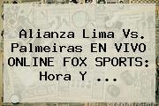 Alianza Lima Vs. Palmeiras EN <b>VIVO</b> ONLINE <b>FOX SPORTS</b>: Hora Y ...