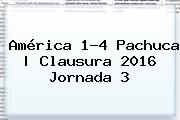 <b>América</b> 1-4 <b>Pachuca</b> | Clausura <b>2016</b> Jornada 3