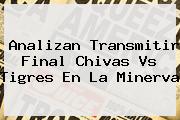 Analizan Transmitir Final <b>Chivas Vs Tigres</b> En La Minerva