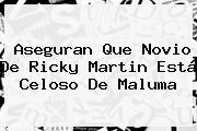 Aseguran Que Novio De <b>Ricky Martin</b> Está Celoso De <b>Maluma</b>
