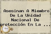 Ver asesinan a miembro de la unidad nacional de proteccion en la Asesinan A Miembro De La Unidad Nacional De <b>protección</b> En La ...