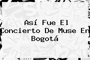 Así Fue El Concierto De <b>Muse</b> En Bogotá