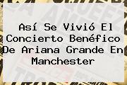 Así Se Vivió El Concierto Benéfico De <b>Ariana Grande</b> En Manchester