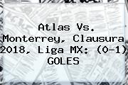 <b>Atlas Vs</b>. <b>Monterrey</b>, Clausura 2018, Liga MX: (0-1) GOLES