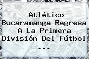 <b>Atlético Bucaramanga</b> Regresa A La Primera División Del Fútbol <b>...</b>