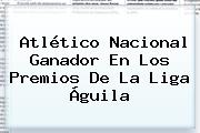 Atlético Nacional Ganador En Los Premios De La <b>Liga Águila</b>