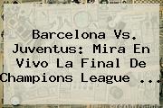 Barcelona Vs. Juventus: Mira En Vivo La Final De <b>Champions League</b> <b>...</b>